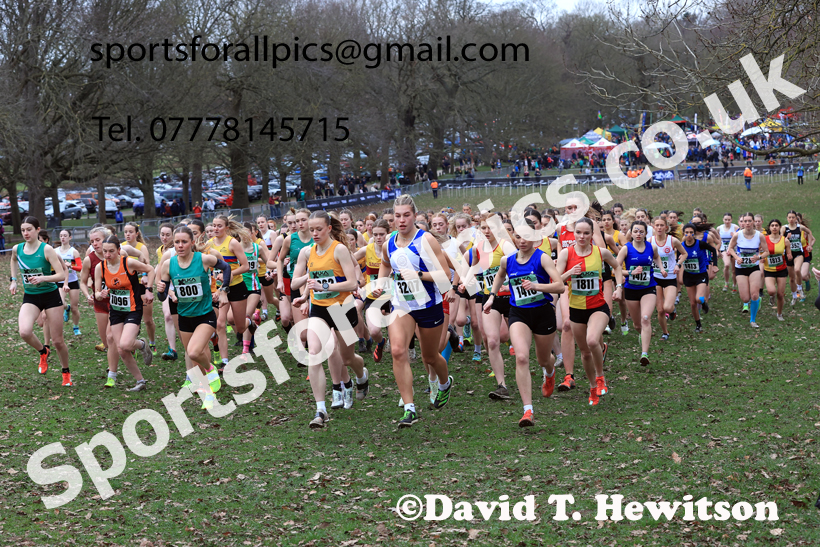 Womens Under-20s 2026 UK CAU Inter Counties Cross Country, Wollaton Park, Nottingham. Photo: David T. Hewitson/Sports for All Pics